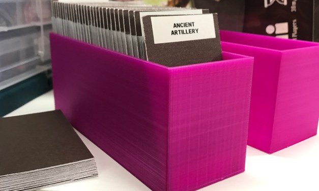 3D printed trays and Cricut card dividers